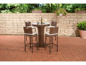 Runde Rattan Party Gartenbar ML